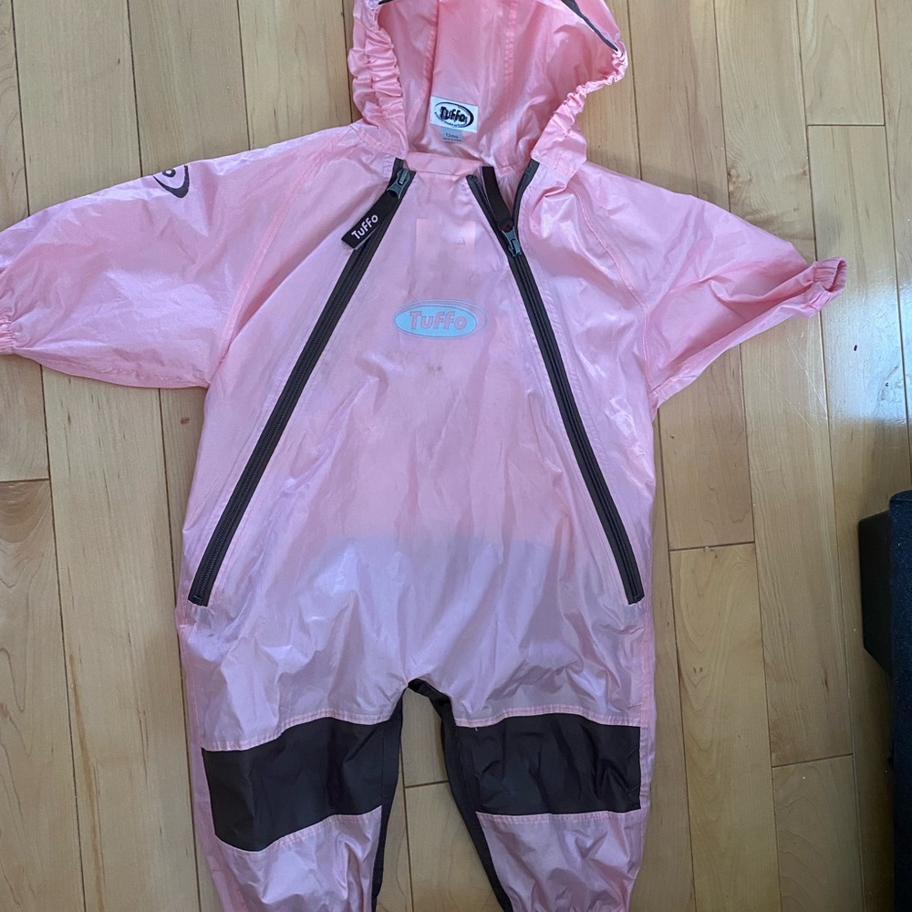Pink Waterproof Tuffo Playsuit 12M